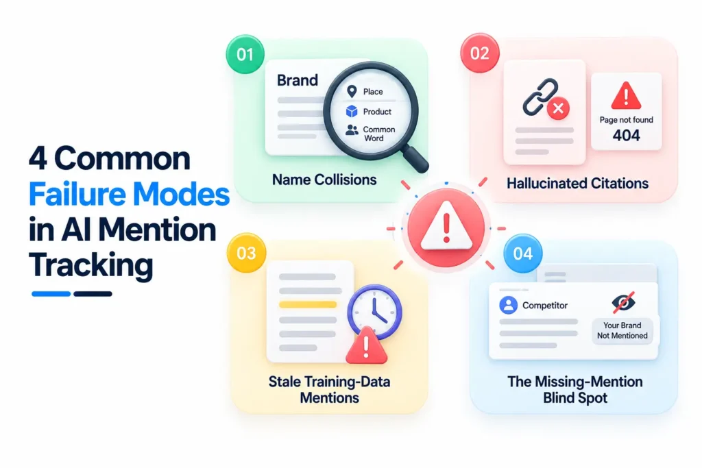 4 Common Failure Modes in AI Mention Tracking