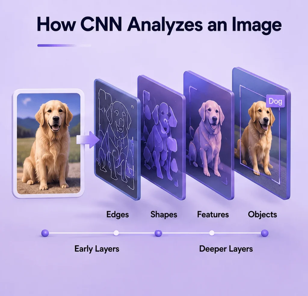 How CNN analyze images