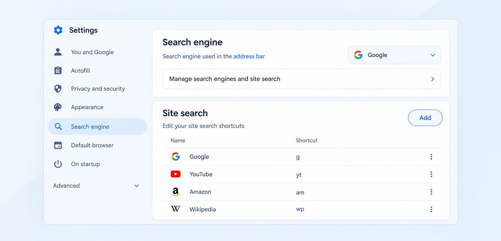 Search Google or Type a URL