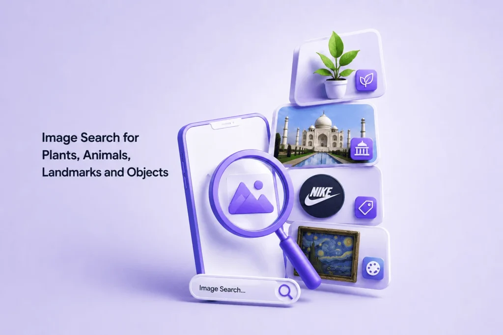 Image Search for Plants, Animals, Landmarks and Objects