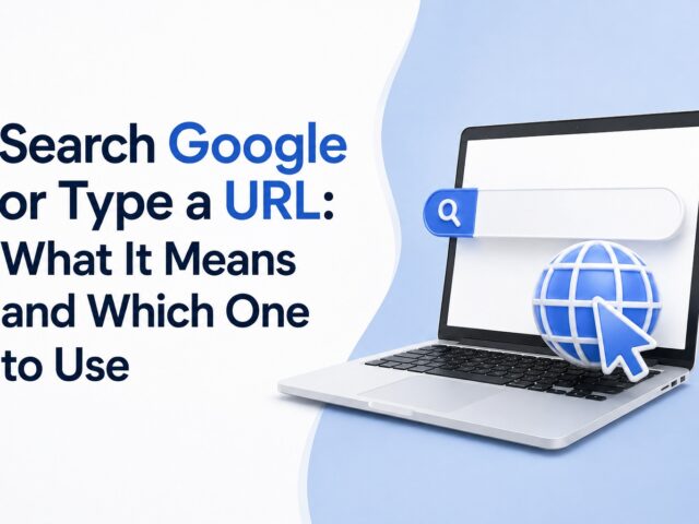Search Google or Type a URL: What It Means and Which One to Use