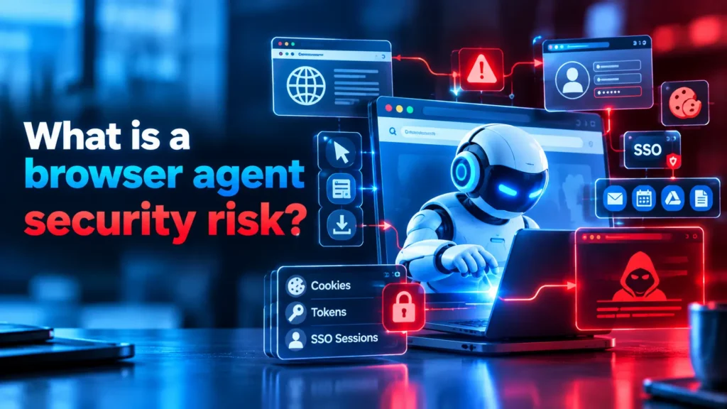 What is a browser agent security risk