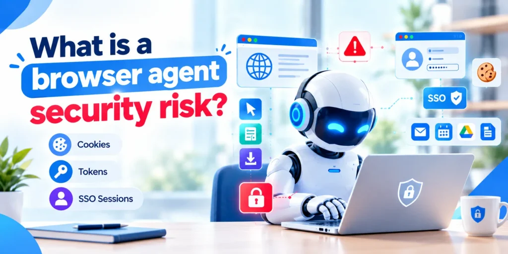 What is a browser agent security risk