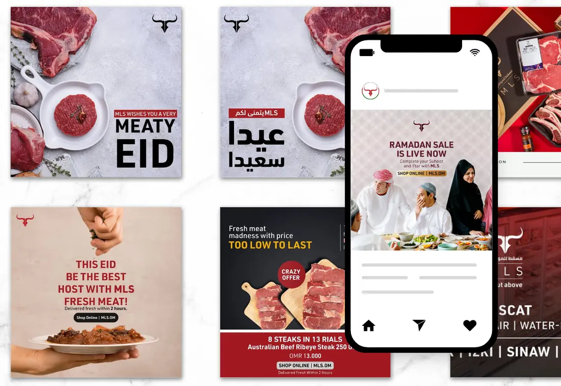 Eid and Ramadan campaign creatives for MLS